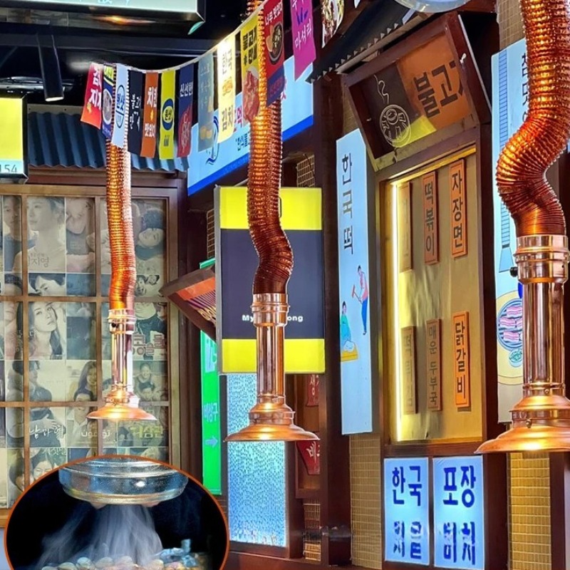 Commercial Kitchen Ventilation System - ‌ Tubo de escape coreano para