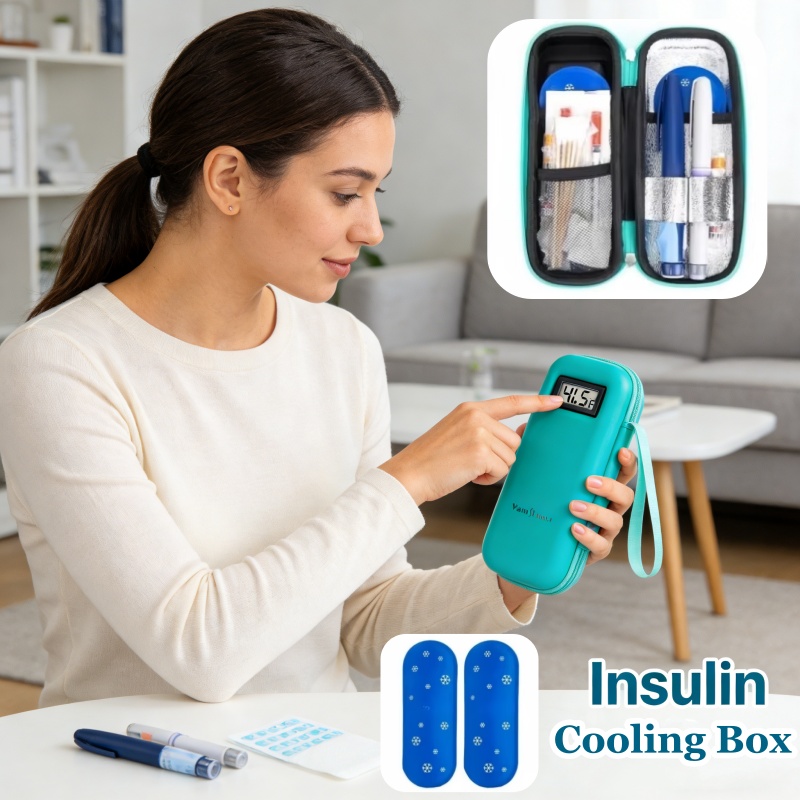 Refrigerated Display Case - Enfriador de insulina Estuche de viaje