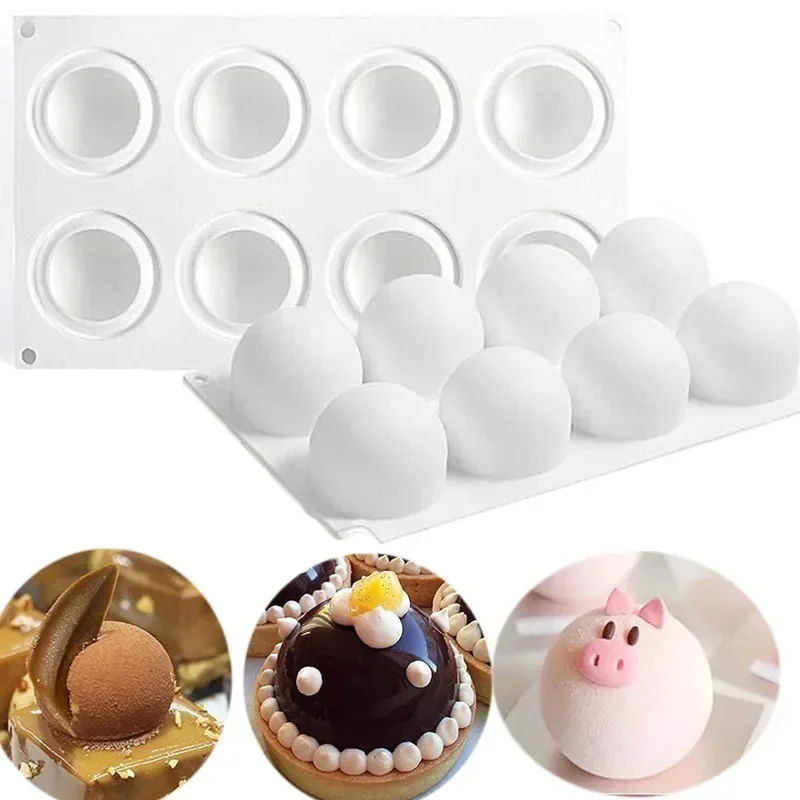 Commercial Kitchen Accessories - Molde de silicona con esfera 3D