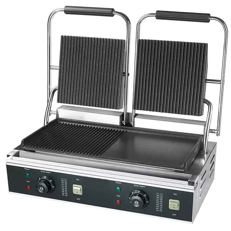 Commercial Kitchen Grill - Parrilla de Contacto Doble Comercial para