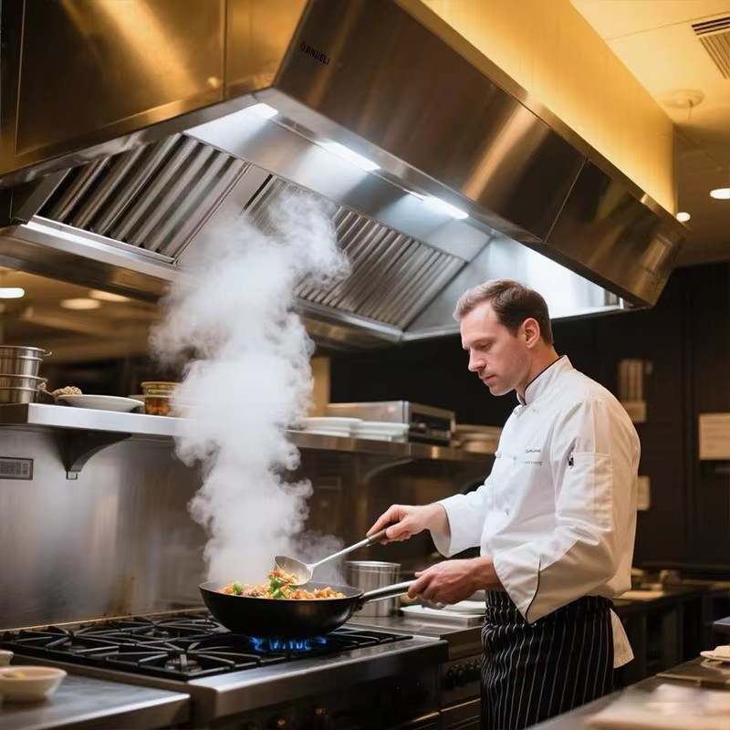 Commercial Kitchen Vent Cleaning - Campana Extractora Comercial de Acero Inoxidable