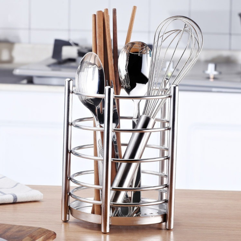 Commercial Kitchen Utensil Storage - Soporte para Palillos Engrosado con Drenaje,