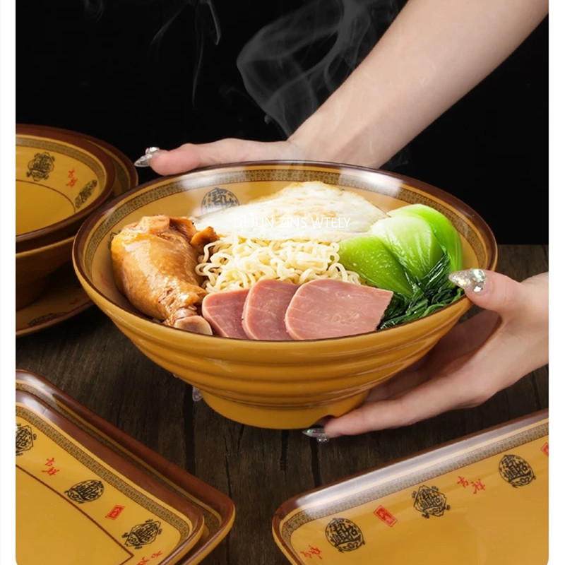 Commercial Kitchen Accessories - Tazón de plástico grande para Ramen,
