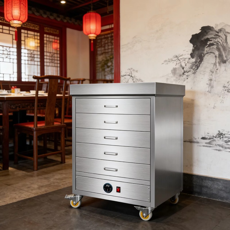 Commercial Kitchen Accessories - Carrito Calentador de Alimentos Comercial Eléctrico