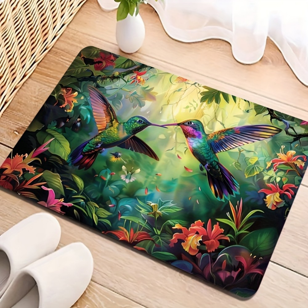 Kitchen Flooring Commercial - VIKAMA-alfombrilla de diseño Tropical de colibrí