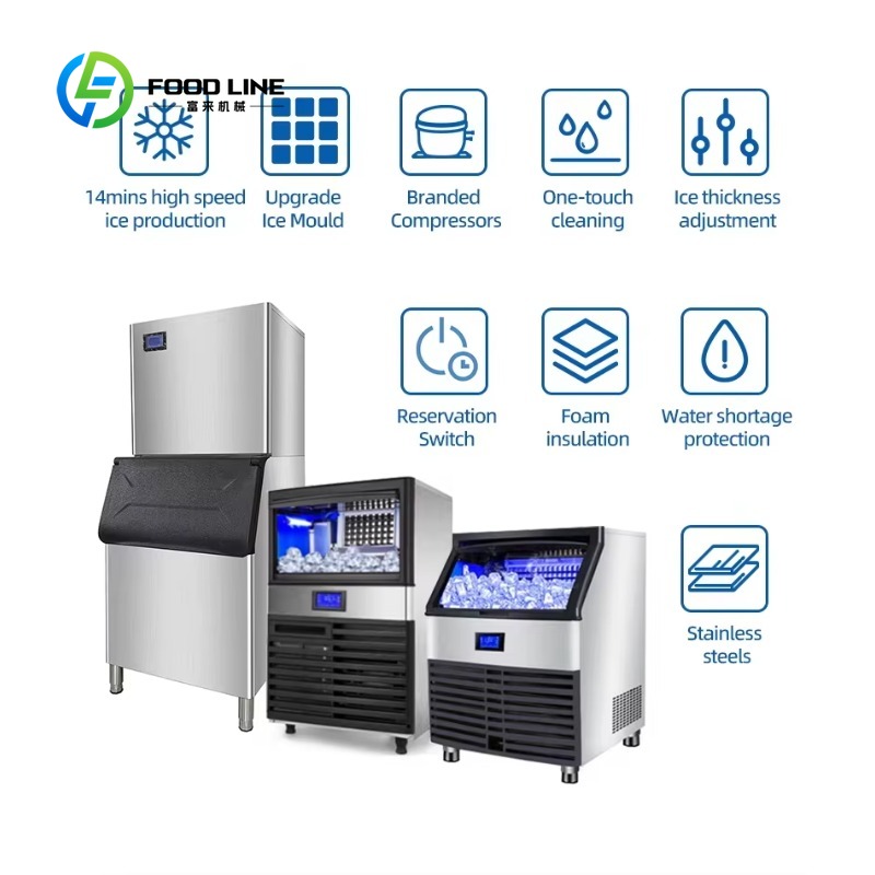 Máquina de Hielo Comercial par - Commercial Kitchen Refrigerator reseña y precio