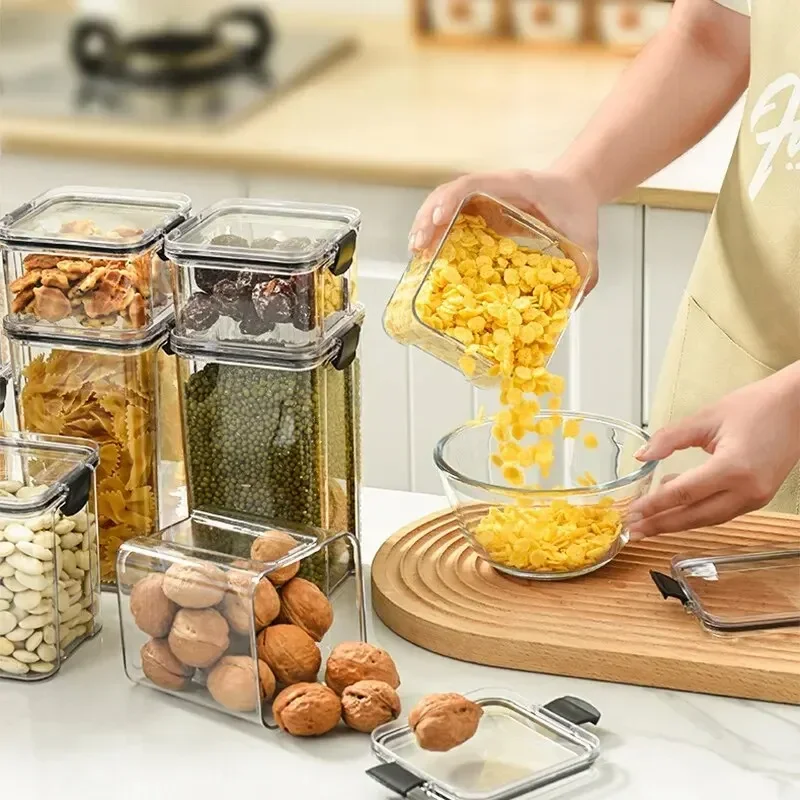 Tarro sellado de grano, caja d - Commercial Kitchen Refrigerator reseña y precio