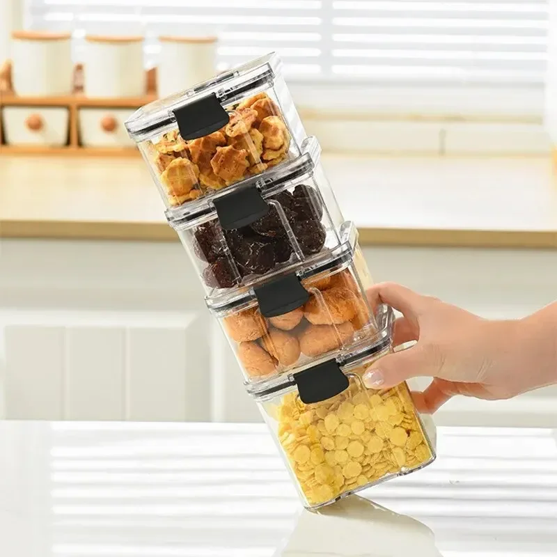 Tarro sellado de grano, caja d - Commercial Kitchen Refrigerator reseña y precio