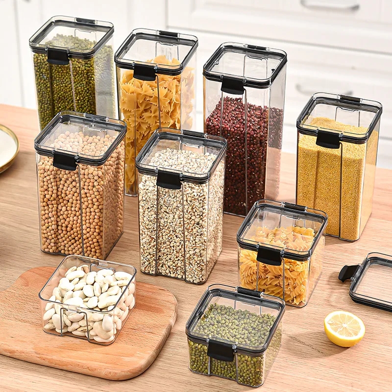 Tarro sellado de grano, caja d - Commercial Kitchen Refrigerator reseña y precio