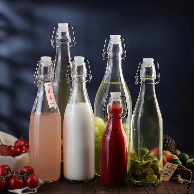 Botella de vidrio con tapa sel - Commercial Kitchen Utensil Storage reseña y precio
