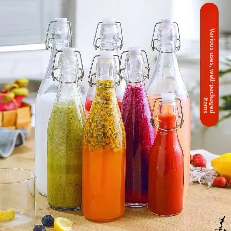 Botella de vidrio con tapa sel - Commercial Kitchen Utensil Storage reseña y precio