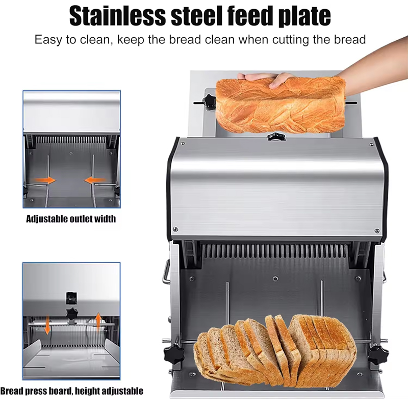 Cortador de rebanadas de pan e - Commercial Bread Slicer reseña y precio