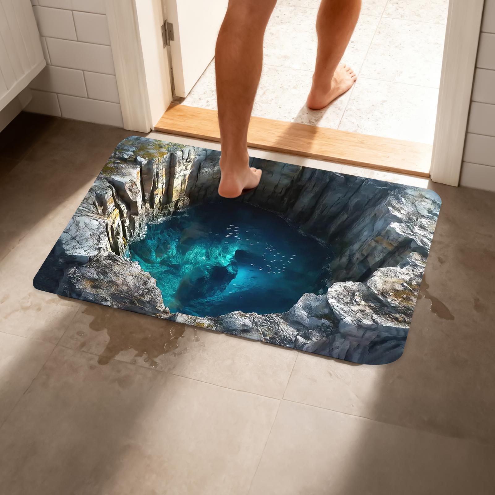 Alfombra con agujeros de ilusi - Kitchen Flooring Commercial reseña y precio