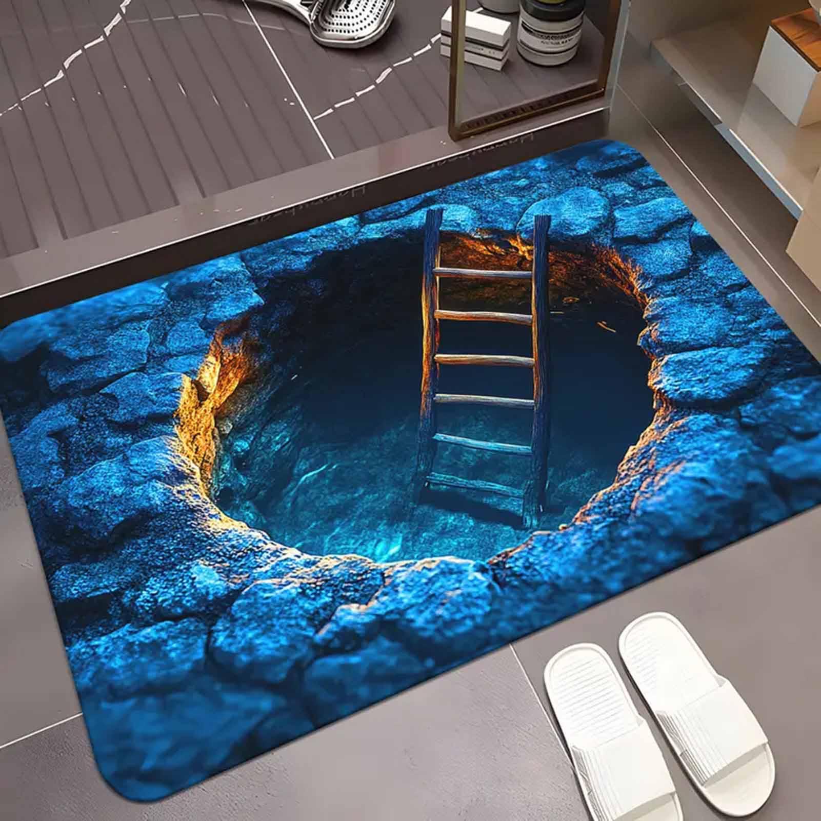 Alfombra con agujeros de ilusi - Kitchen Flooring Commercial reseña y precio