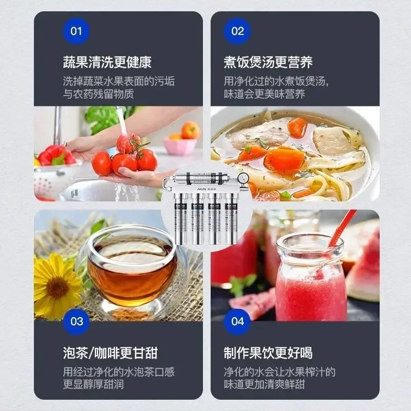 Purificador de agua doméstico. - Commercial Kitchen Water Filter reseña y precio